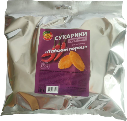 Сухарики хрустящие (тайский перец)  (200гр*16) Тамбовская обл. ООО "Оптима" (1шт)