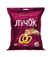 Чипсы "Лучок" вкус бекона (35г*25) г. Тула ООО "Олимп" (1шт)
